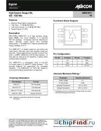 Datasheet AM50-0011 manufacturer M/A-COM